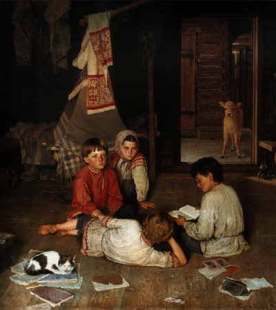 Н.П.Богданов-Бельский. Новая сказка (1891, НХМ РБ)